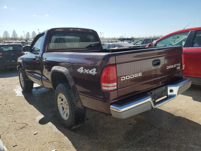 1D7GG46N04S591872 - 2004 DODGE DAKOTA SLT BURGUNDY photo 2