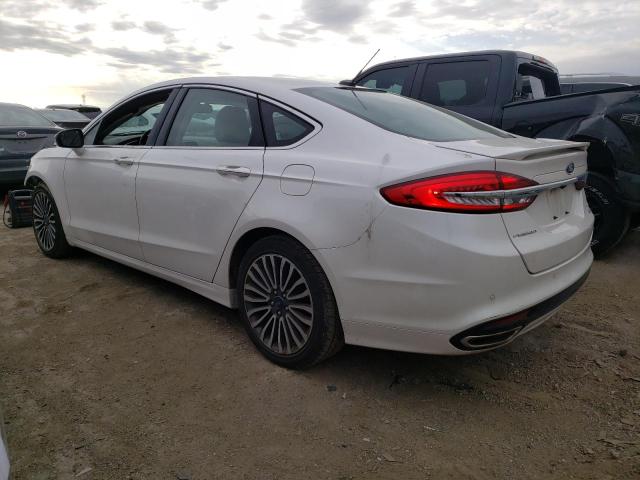 3FA6P0D95JR159084 - 2018 FORD FUSION TITANIUM/PLATINUM WHITE photo 2