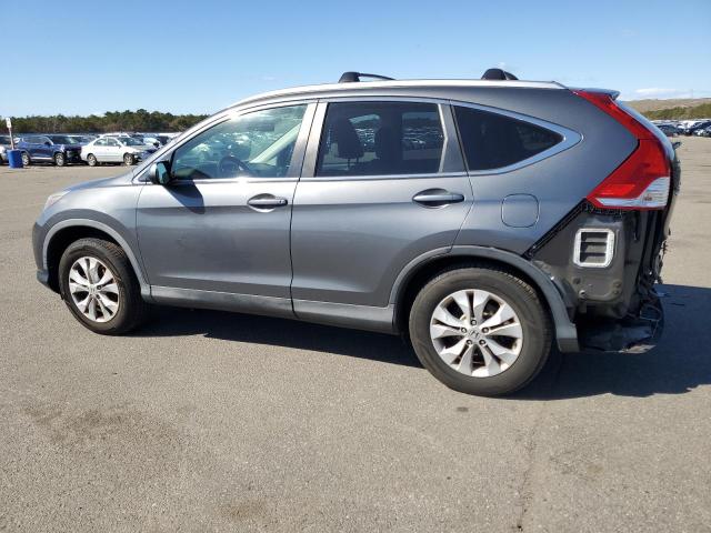 2HKRM4H76DH659584 - 2013 HONDA CR-V EXL GRAY photo 2