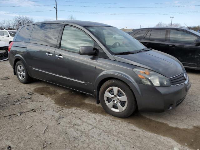 5N1BV28U38N101332 - 2008 NISSAN QUEST S GRAY photo 4