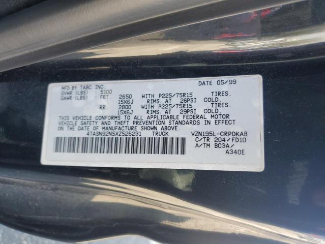 4TASN92N5XZ526231 - 1999 TOYOTA TACOMA XTRACAB PRERUNNER 黑色 照片 12