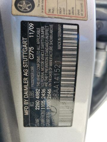 WDDHF5GB8AA141521 - 2010 MERCEDES-BENZ E 350 SILVER photo 13