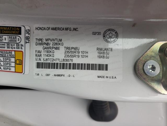 5J8TC2H77LL808576 - 2020 ACURA RDX ADVANCE Ağ foto 14