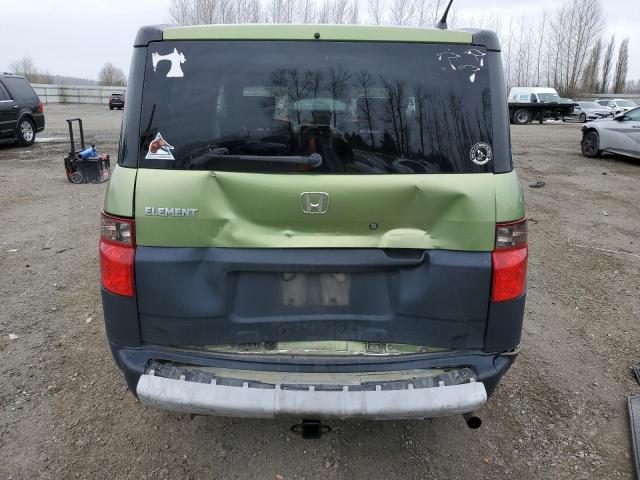 5J6YH18338L001034 - 2008 HONDA ELEMENT LX GREEN photo 6