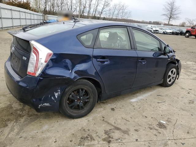 JTDKN3DU9C1604508 - 2012 TOYOTA PRIUS BLUE photo 3