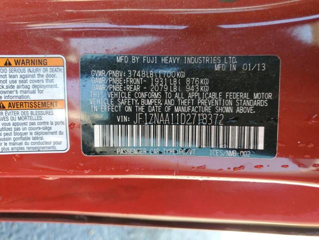 JF1ZNAA11D2718372 - 2013 TOYOTA SCION FR-S 双色 照片 12