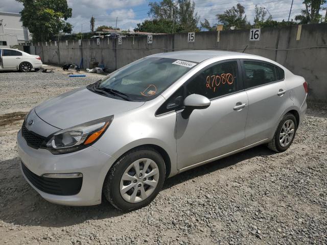 KNADM4A39G6639195 - 2016 KIA RIO LX SILVER photo 1