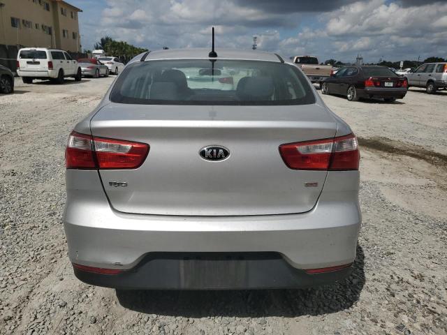 KNADM4A39G6639195 - 2016 KIA RIO LX SILVER photo 6