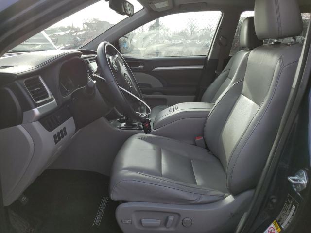 5TDJKRFH0GS303285 - 2016 TOYOTA HIGHLANDER XLE BLUE photo 7