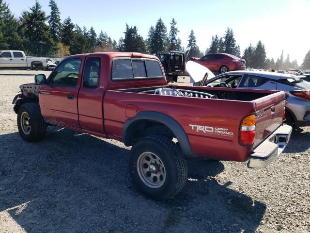 5TEWN72N74Z423189 - 2004 TOYOTA TACOMA XTRACAB RED photo 2