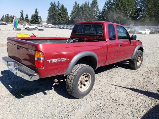 5TEWN72N74Z423189 - 2004 TOYOTA TACOMA XTRACAB RED photo 3