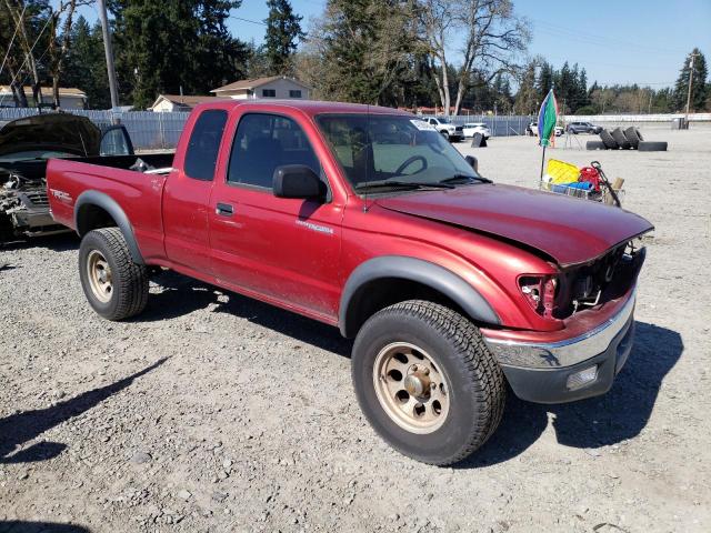 5TEWN72N74Z423189 - 2004 TOYOTA TACOMA XTRACAB RED photo 4