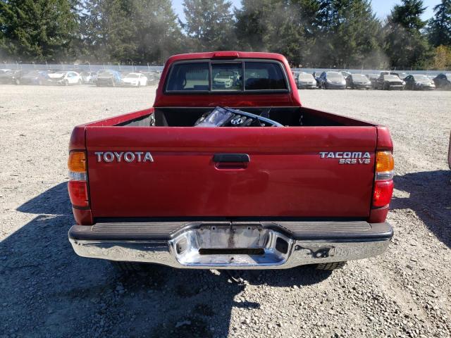 5TEWN72N74Z423189 - 2004 TOYOTA TACOMA XTRACAB RED photo 6