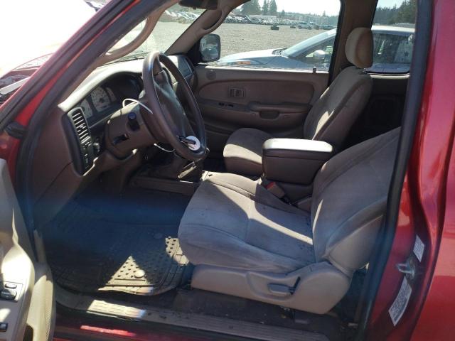 5TEWN72N74Z423189 - 2004 TOYOTA TACOMA XTRACAB RED photo 7