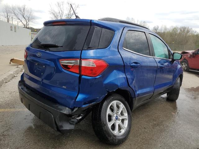 MAJ3S2GE7MC417372 - 2021 FORD ECOSPORT SE Niebieski zdjęcie 3