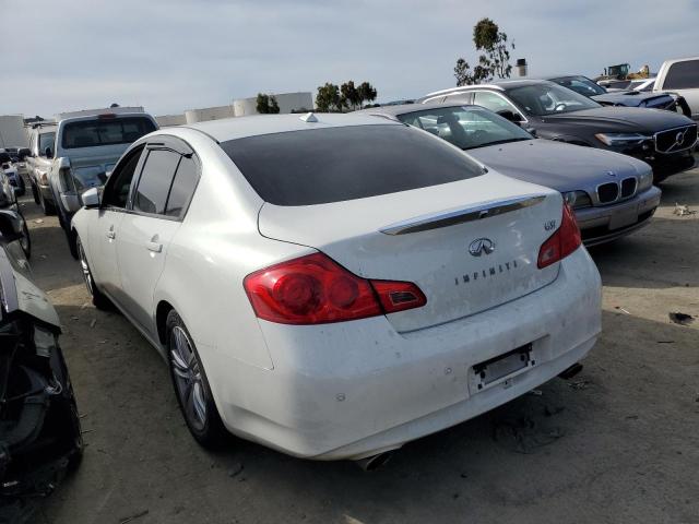 JN1CV6AP8DM304563 - 2013 INFINITI G37 BASE WHITE photo 2