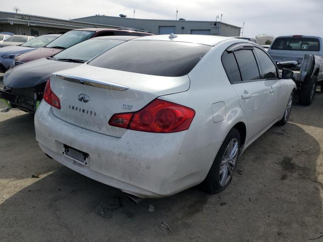 JN1CV6AP8DM304563 - 2013 INFINITI G37 BASE WHITE photo 3