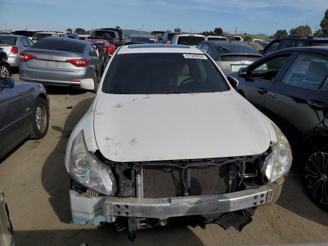 JN1CV6AP8DM304563 - 2013 INFINITI G37 BASE WHITE photo 5