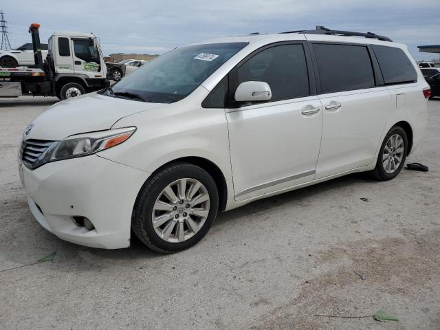 5TDYK3DC6FS642327 - 2015 TOYOTA SIENNA XLE WHITE photo 1