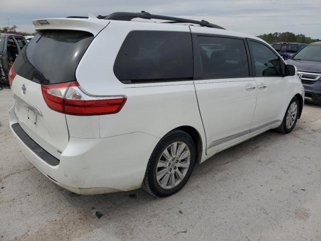 5TDYK3DC6FS642327 - 2015 TOYOTA SIENNA XLE WHITE photo 3