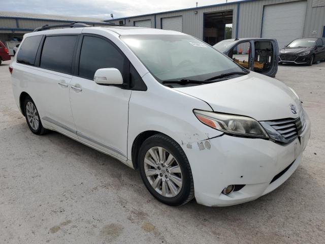 5TDYK3DC6FS642327 - 2015 TOYOTA SIENNA XLE WHITE photo 4