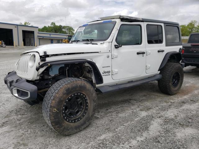 1C4HJXEG6KW576755 - 2019 JEEP WRANGLER U SAHARA WHITE photo 1