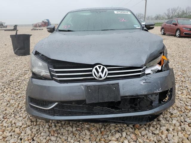 1VWBH7A34DC145529 - 2013 VOLKSWAGEN PASSAT SE CHARCOAL photo 5