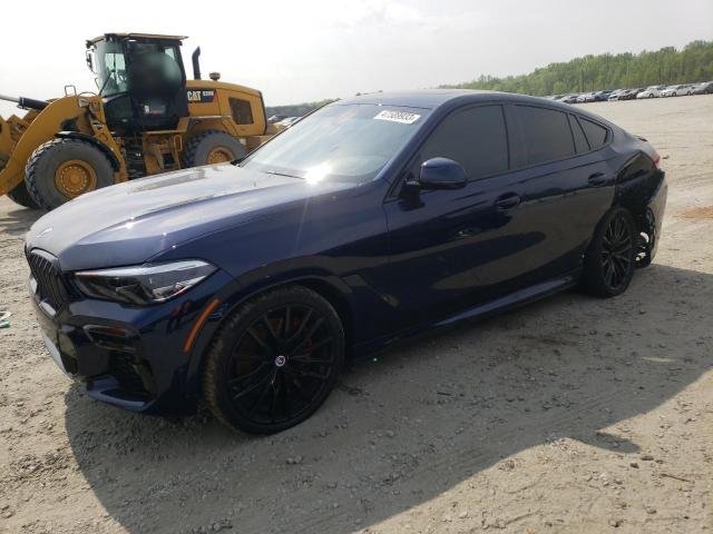 5UXCY8C05N9N04058 - 2022 BMW X6 M50I BLUE photo 1