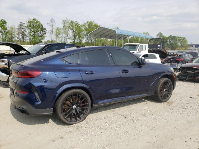 5UXCY8C05N9N04058 - 2022 BMW X6 M50I BLUE photo 3