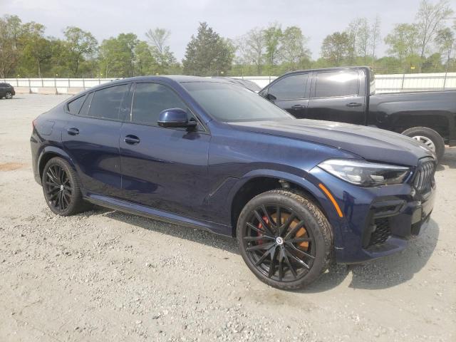 5UXCY8C05N9N04058 - 2022 BMW X6 M50I BLUE photo 4