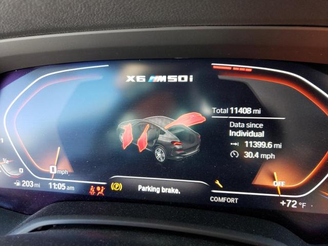 5UXCY8C05N9N04058 - 2022 BMW X6 M50I BLUE photo 9