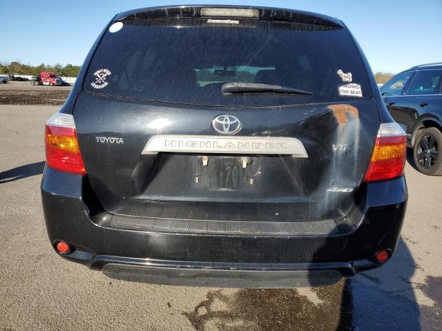 JTEES41A182098983 - 2008 TOYOTA HIGHLANDER BLACK photo 6