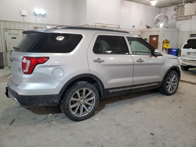 1FM5K8F82HGC13641 - 2017 FORD EXPLORER LIMITED GRAY photo 3