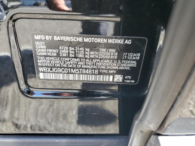 WBXJG9C01M5T84818 - 2021 BMW X1 XDRIVE28I BLACK photo 14