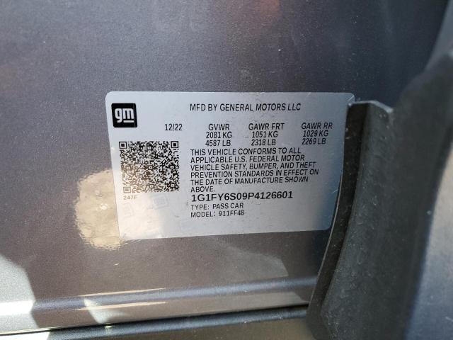 1G1FY6S09P4126601 - 2023 CHEVROLET BOLT EUV LT GRAY photo 13