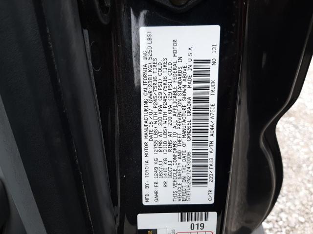 5TETU62N27Z430006 - 2007 TOYOTA TACOMA PRERUNNER ACCESS CAB BLACK photo 12