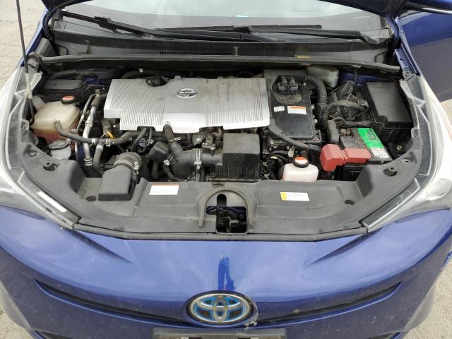 JTDKARFU7G3504655 - 2016 TOYOTA PRIUS BLUE photo 11