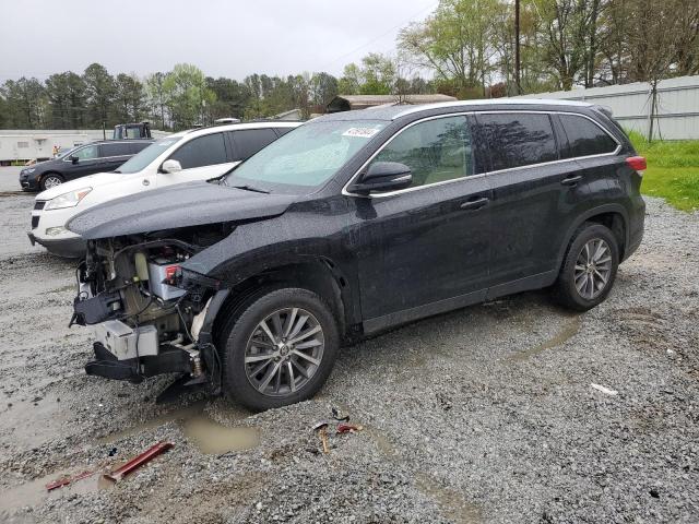 5TDKZRFH4KS356404 - 2019 TOYOTA HIGHLANDER SE BLACK photo 1