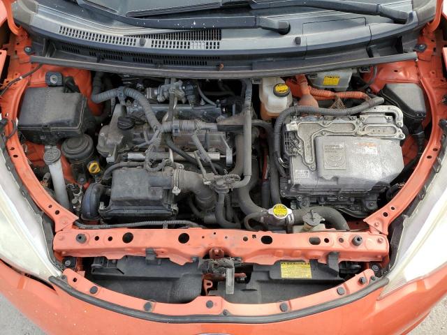 JTDKDTB30E1061260 - 2014 TOYOTA PRIUS C ORANGE photo 11