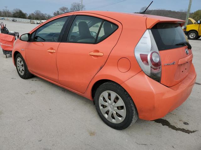 JTDKDTB30E1061260 - 2014 TOYOTA PRIUS C ORANGE photo 2