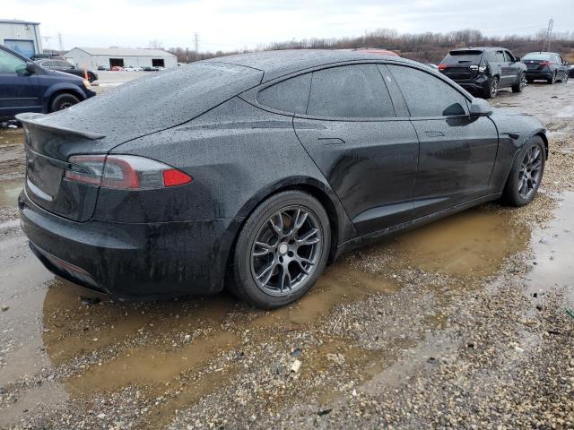 5YJSA1E52MF443239 - 2021 TESLA MODEL S შავი ფოტო 3