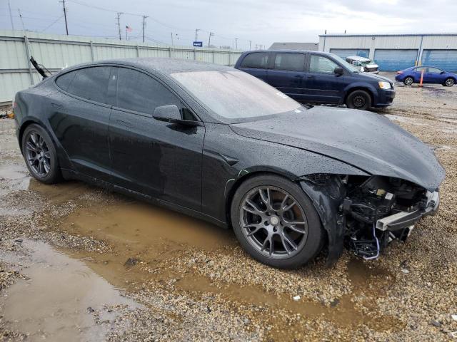 5YJSA1E52MF443239 - 2021 TESLA MODEL S შავი ფოტო 4