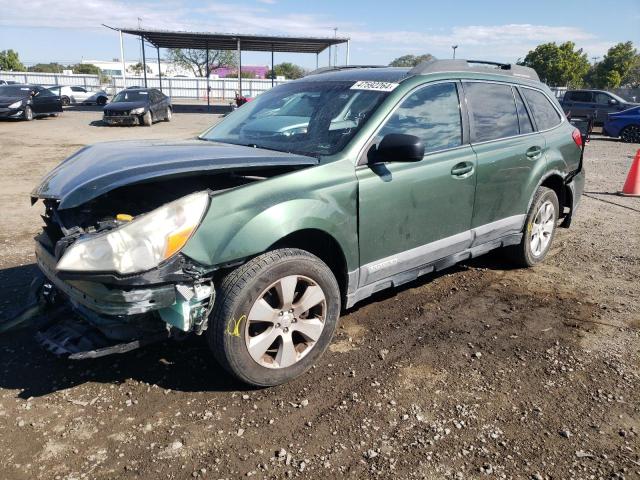 4S4BRBBC6B3339540 - 2011 SUBARU OUTBACK 2.5I PREMIUM GREEN photo 1