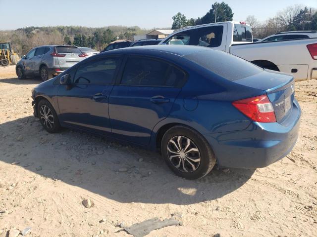 19XFB2F55CE322776 - 2012 HONDA CIVIC LX BLUE photo 2