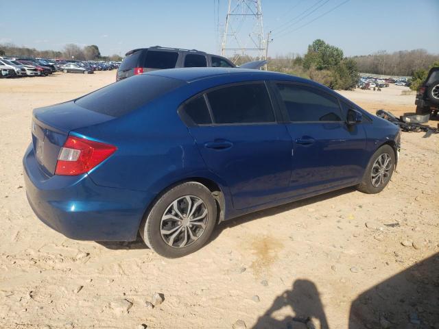 19XFB2F55CE322776 - 2012 HONDA CIVIC LX BLUE photo 3