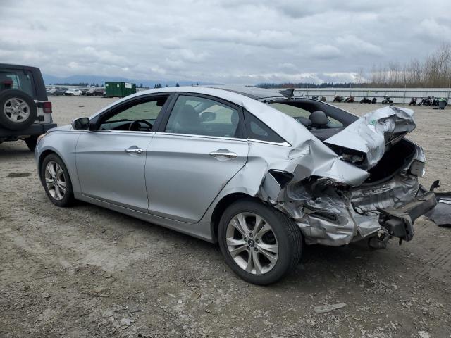 5NPEC4AC1DH536946 - 2013 HYUNDAI SONATA SE SILVER photo 2