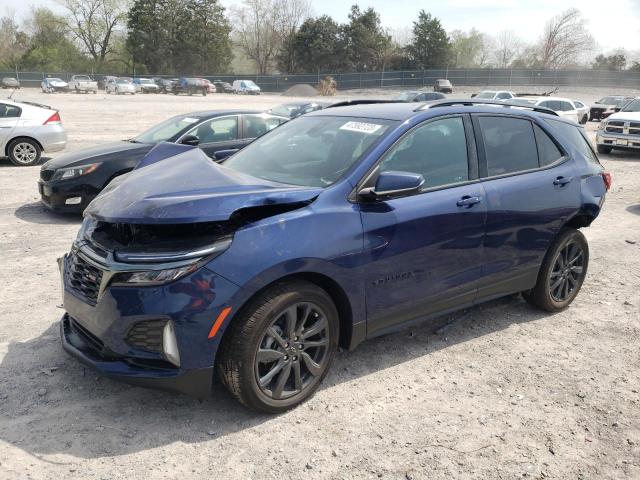 3GNAXMEG9PL111499 - 2023 CHEVROLET EQUINOX RS BLUE photo 1