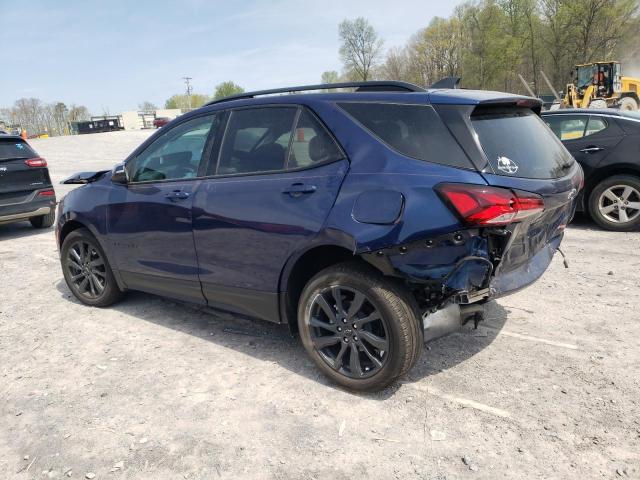 3GNAXMEG9PL111499 - 2023 CHEVROLET EQUINOX RS BLUE photo 2