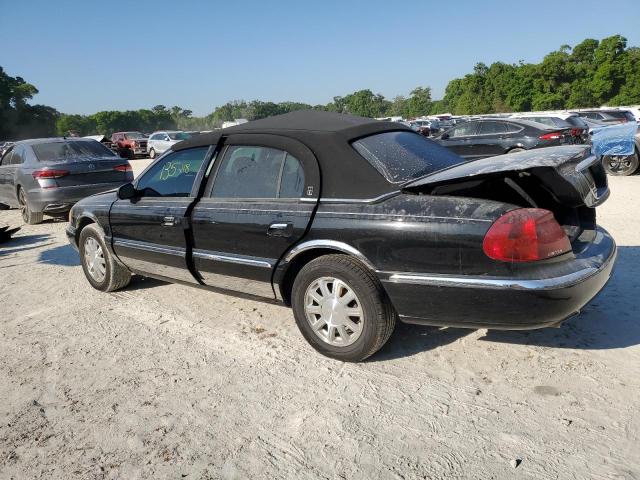 1LNHM97V61Y674326 - 2001 LINCOLN CONTINENTA BLACK photo 2