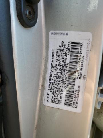 2T1KR32E63C132831 - 2003 TOYOTA COROLLA MA XR GRAY photo 12
